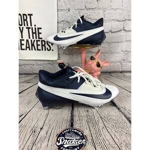 Nike Vapor Edge Elite 360 2 Mens 9 Navy White Football Cleats Shoes Boots NEW